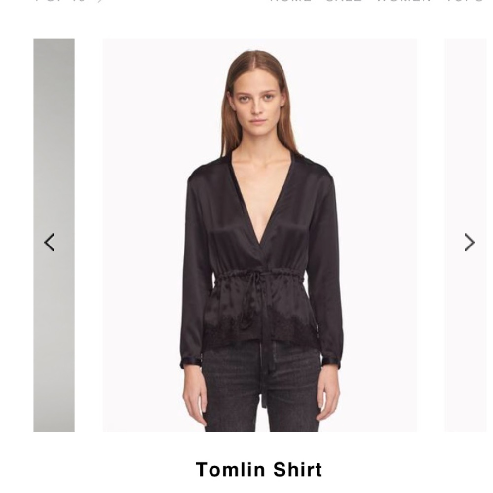 Rag and Bone “Tomlin” Blouse Top